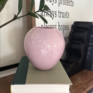 Crate&Barrel Pink Vase